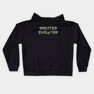 Directed Evolution Graphic Word Art of medical devices forming the phrase Directed Evolution Kids Hoodie